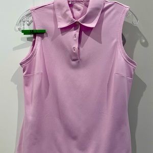 Adidas ClimaCool Sleeveless collared shirt. Lavender. Size small